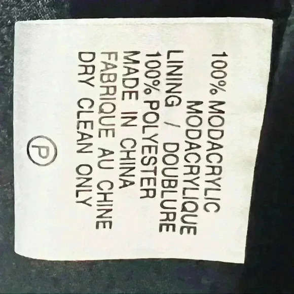 Vintage Faux Fur Luxurious Long Black Grey Long Coat Women Size M - Picture 13 of 15